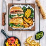 Baked delicious mozzarella chicken Burger pexels rania alhamed